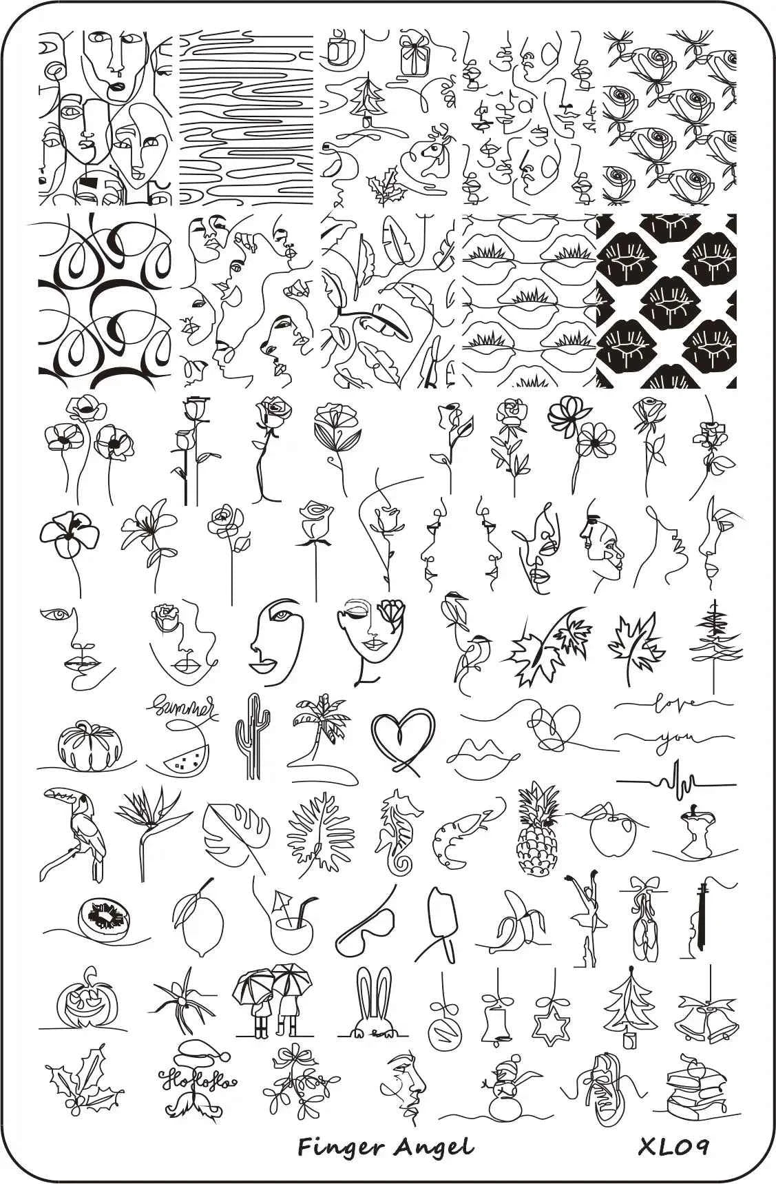 Maple Leaf Nail Stamping Plates - Stunning Autumn & Winter Leaf Designs for Unique Manicures