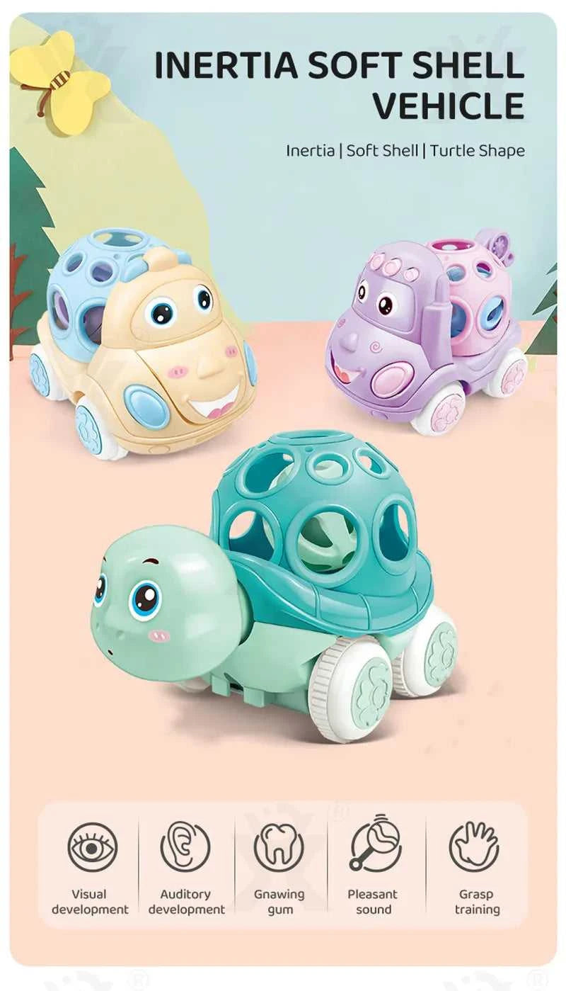 Baby Car Toys for 6 12 Months Friction Car Infant Soft Rubber Inertial Push and Go Vehicles Roll Car Hand Rattle Gift for Kids The jack market .AU The jack market .AU Little Wonders $ 49 14:350852#Taxi