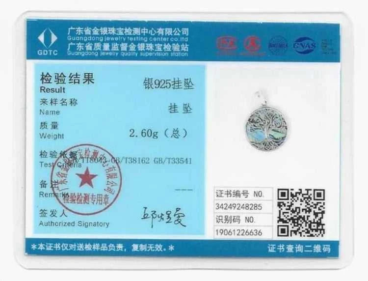 EUDORA New 925 Sterling Silver Tree of Life Pendant Necklace Abalone Shell Jewelry Elegant Fashion Party Gift The jack market .AU The jack market .AU Jewellery & Chains $ 93 200000226:193#with 18 inch chain