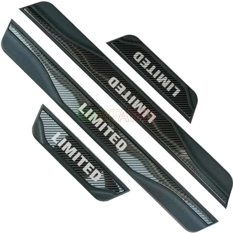 For KIA RIO 3 4 5 X LINE Accessory 2014-2025 Stainless Carbon Car Door Sill Kick Scuff Plate Guard Pedal Protector Cover Styling
