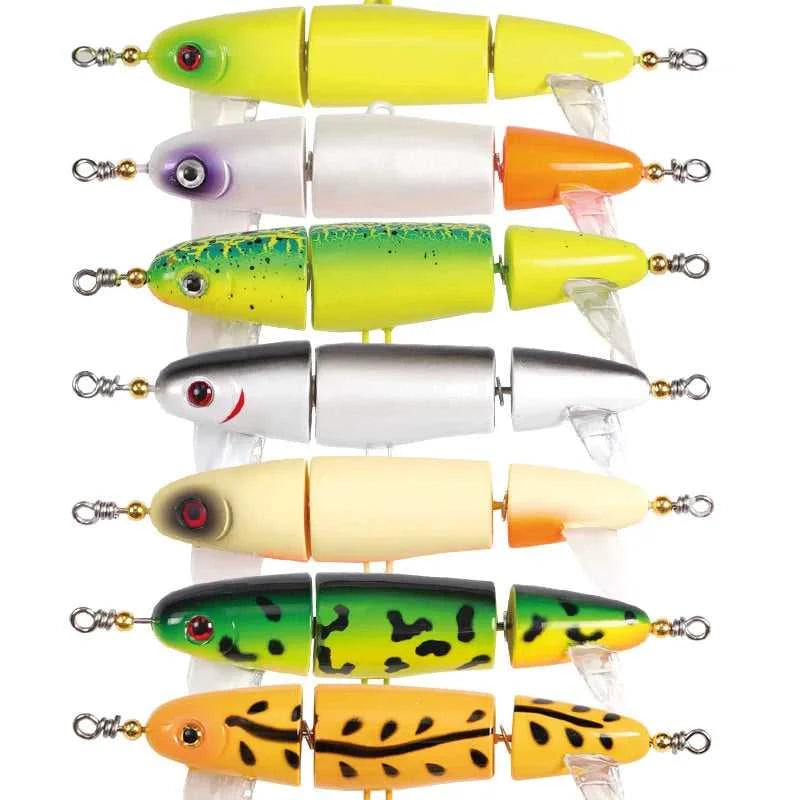 Top Water 3-Section Fishing Lures Sea Bass Crankbaits Minnow Whopper Freshwater Saltwater Floating Lure for Catfish Pike Teaser The jack market .AU The jack market .AU Fishing Gear $ 27 14:200006152#Light Green;5:8022#14g 115mm