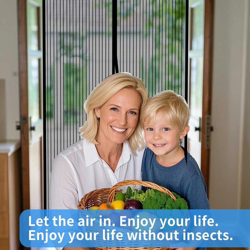 Magnetic Screen Door Hands Free Mesh Partition Heavy Duty Curtain Keeps Bugs Out Frame Hook & Loop Pet and Kid Friendly The jack market .AU The jack market .AU Home $ 53 14:173#90x210CM