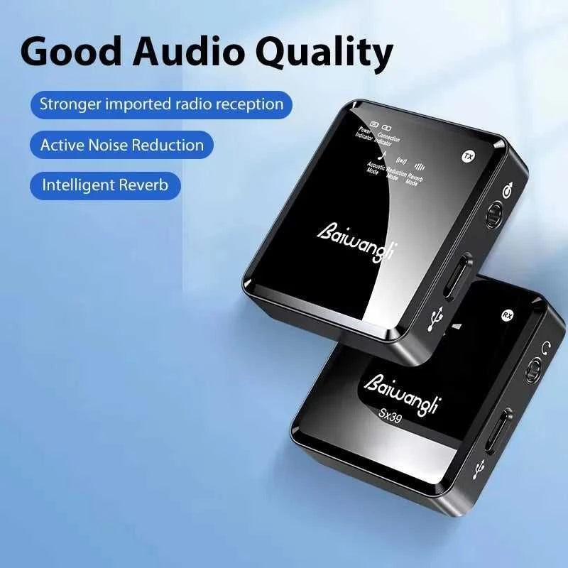 SX39 Wireless Lavalier Microphone Live Broadcast Radio Recording Portable Noise Reduction for DSLR Camcorder Smartphone Tablet The jack market .AU The jack market .AU Accessories Electronics $ 74 14:175#1MIC IOS