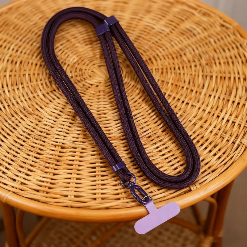 Universal Phone Lanyard - Adjustable Crossbody Neck Strap with Anti-Drop Clip & Portable Wrist Strap