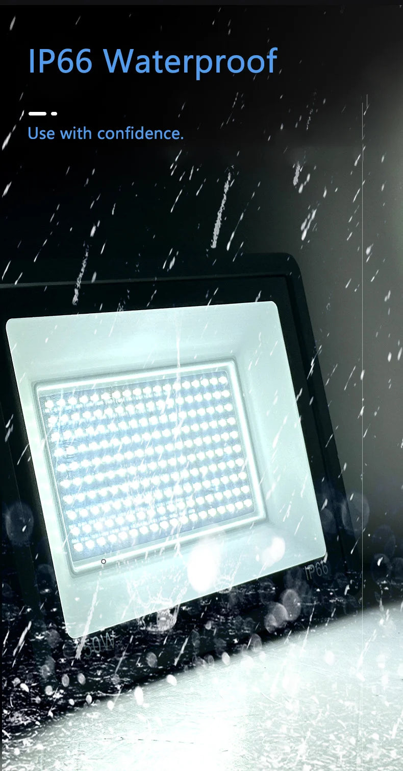 LED Flood Light 10W 20W 30W 50W 100W AC 220V LED Floodlight IP66 Waterproof Reflector Spotlight Street Light Outdoor Garden Lamp - Jack market 1988Jack Market 1988