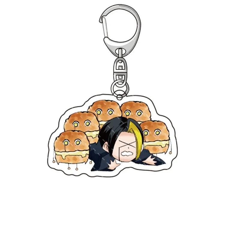 Anime Mashle Acrylic Keychains Double Side Acrylic Figure Key Ring Creative Pendant Xmas Halloween Fans Gift