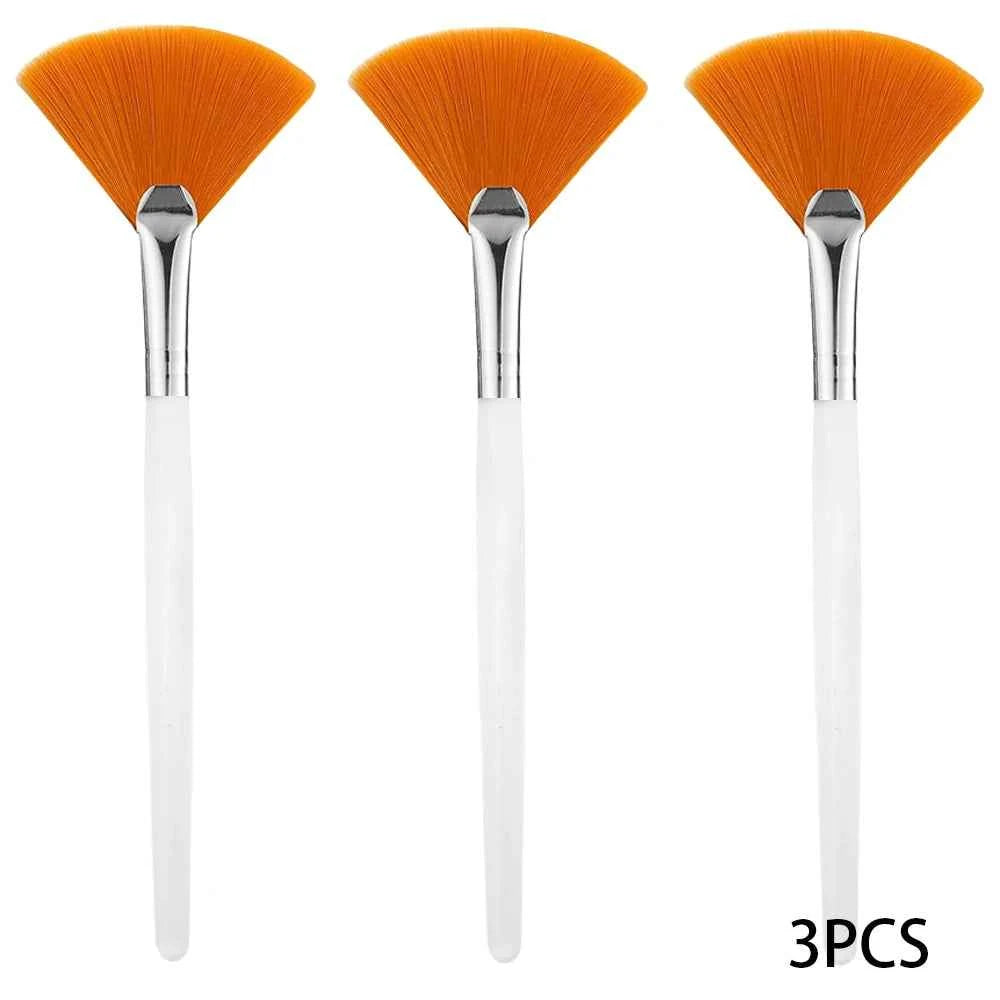 3/9 Pieces Facial Fan Mask Brushes Soft Mask Brush Applicator Esthetician Facial Mask Brushes For Women Girls Cosmetic Tools