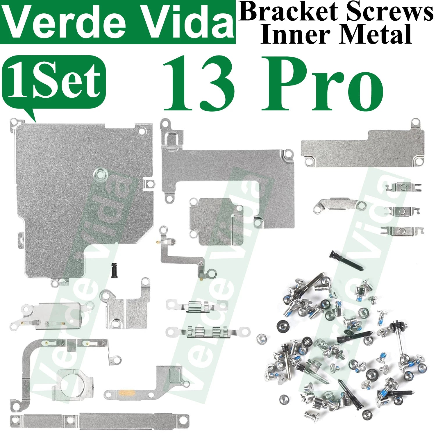 iFixit Metal Bracket Shield Plate Set for iPhone X/XS/XR/11/12/13 Pro Max - Full Inside Screws Replacement