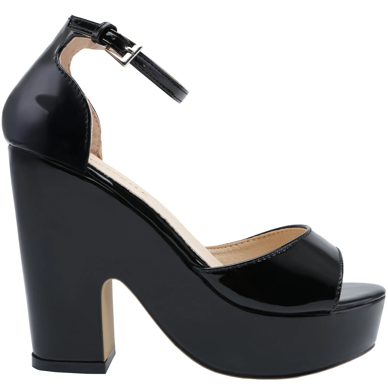 Women Sandals 2026 Summer Ankle Strap Pumps Colourful Sexy Peep Toe Square High Heels Flock Platform Wedding Pole Dancing Shoes