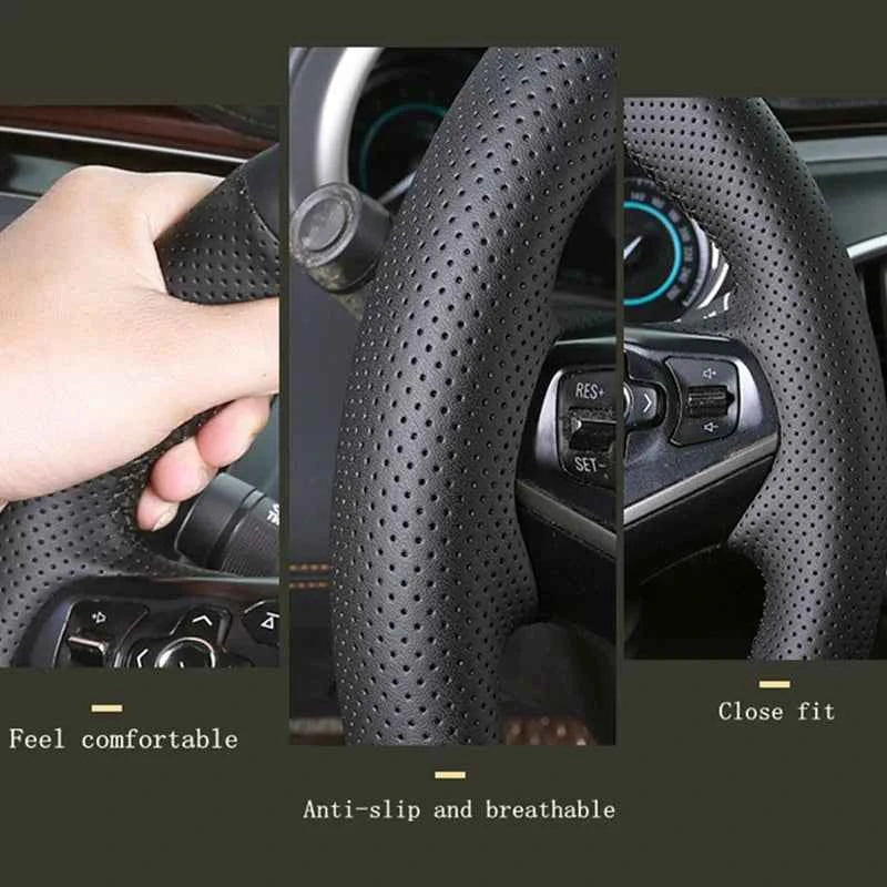 Customize DIY Microfiber Leather Car Steering Wheel Cover For For Hyundai ix35 Tucson 2 2011 2012 2013 2014 2015 Car Interior