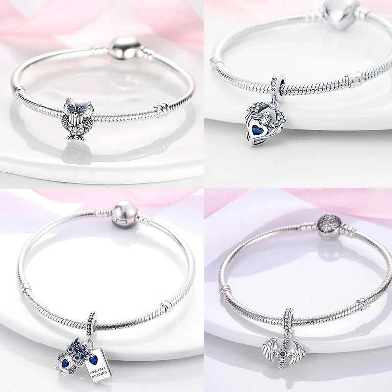 925 sterling silver owl flamingo woodpecker feather charms fit original bracelet charm bead necklace Diy female jewelry The jack market .AU The jack market .AU Jewellery & Chains $ 50 200000226:202006807#SMC6222