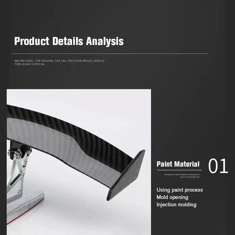 Fashion Universal Car Modified Rear Wing Carbon Fiber Painted Car Rear Spoiler Small Car Trunk Exterior Wing Parts Car Styling
