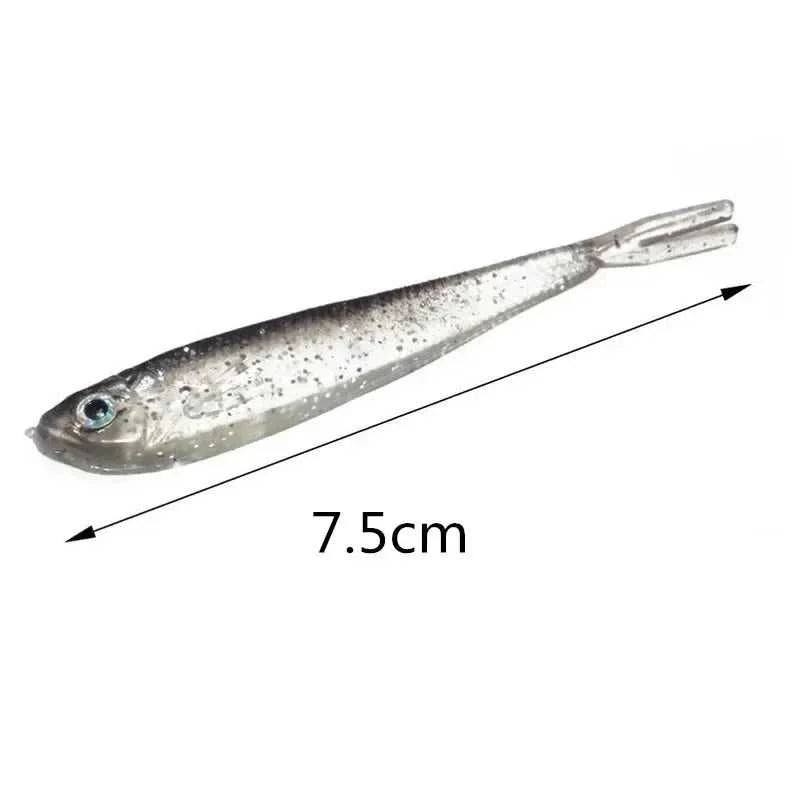 Soft Bait Fish Swimbait Fork Tail With Hook& Without Hooks Fishing Lure Artificial Silicone Bait Fishing Tackle Goods The jack market .AU The jack market .AU Fishing Gear $ 22 14:366#10pcs with hook
