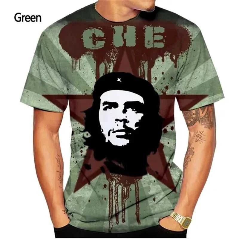 Che Guevara T-Shirt Men 3D-printed Summer Casual Short Sleeve Plus Size Tee Top Full Print Men T Shirts Streetwear Ropa Hombre The jack market .AU The jack market .AU Men Fashion $ 26 14:771#F202412031528599;5:100014066#XS