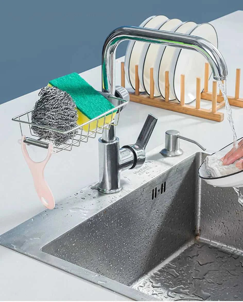 Kitchen Sink Drain Rack Sponge Storage Flexible Faucet Holder Soap Drainer Towel Rack Shelf Organizer Kitchen Accessories The jack market .AU The jack market .AU Home $ 50 14:29#silver