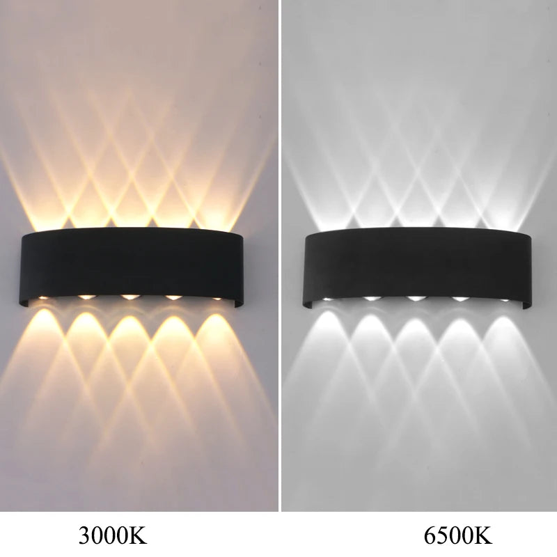 LED Wall Light Waterproof IP65 Outdoor Wall Lamp Garden Porch Light Decor Garden Yard Bathroom Bedroom Living Room AC85-265V - Jack market 1988Jack Market 1988