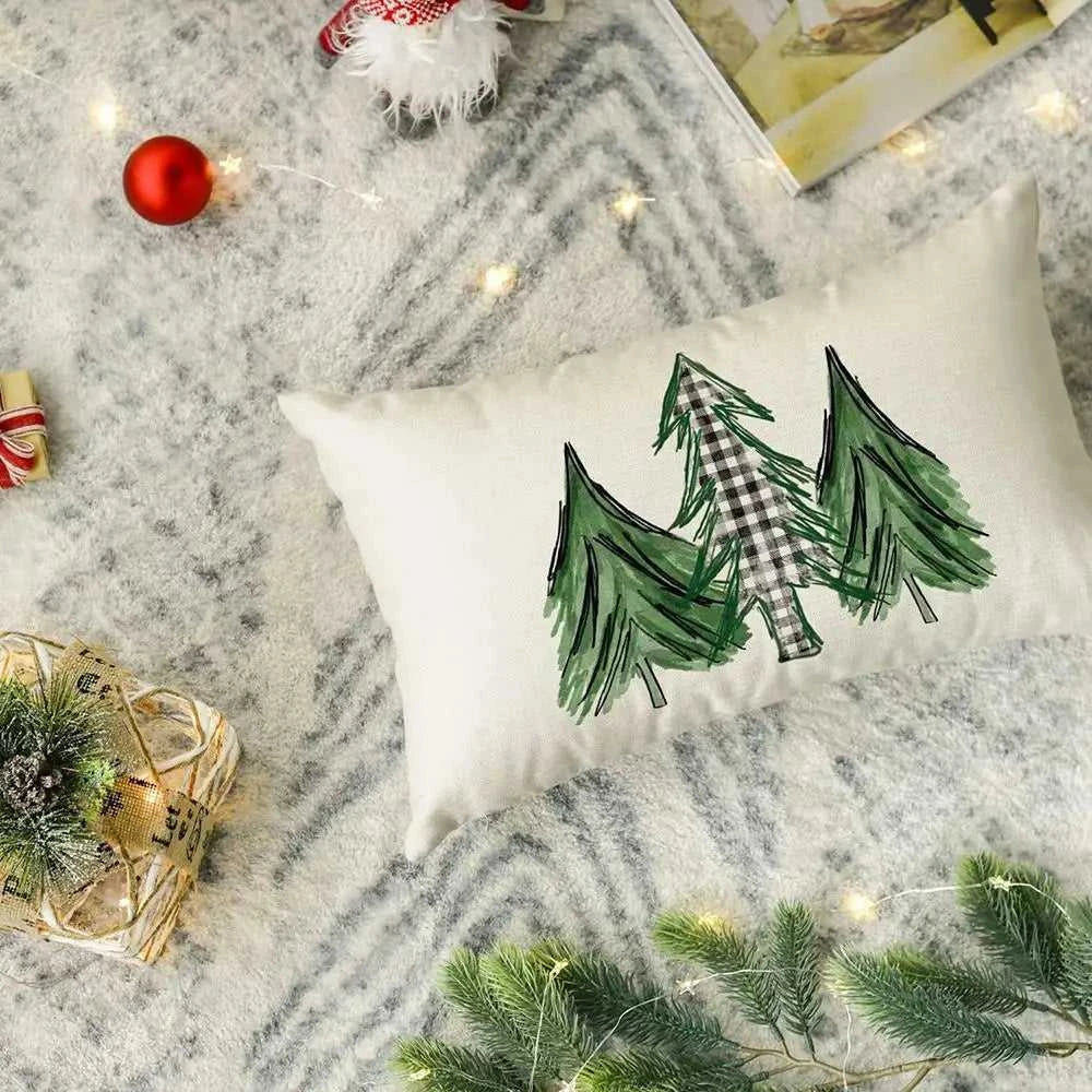 Xmas Tree Pillow Cover 30x50cm Linen Throw Pillowcase Merry Christmas Decorative Snowmen Letter Decor Pillowcase Cushion Cover The jack market .AU The jack market .AU Home $ 22 14:193#merry christmas 1