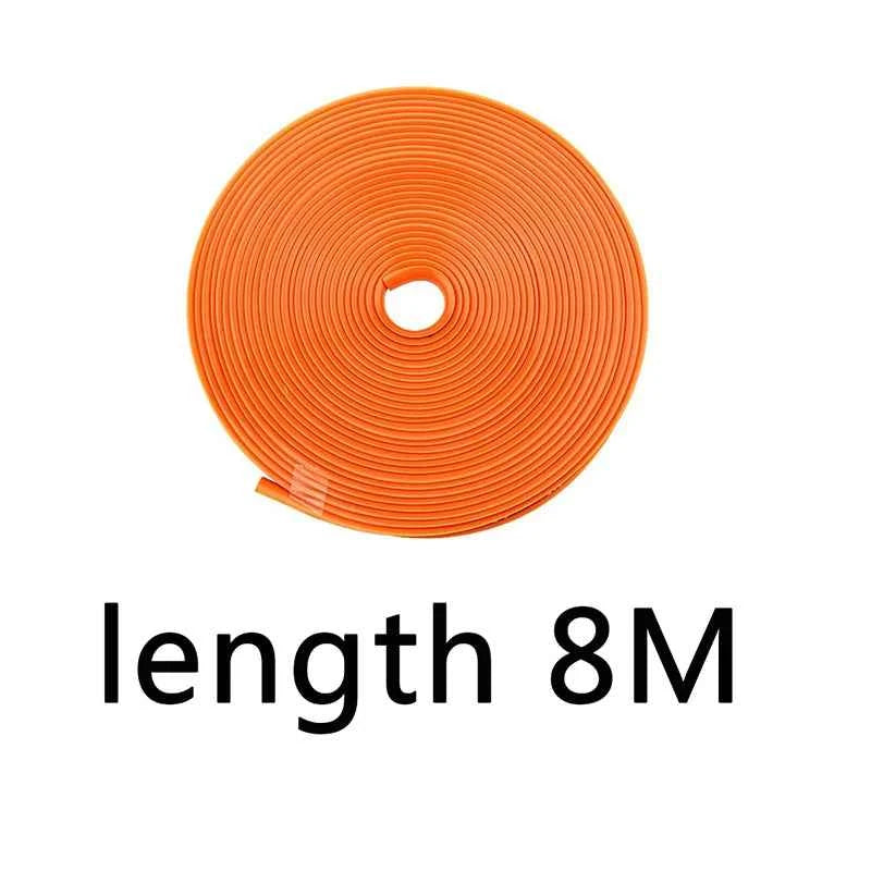 8M Car Wheel Rim Blades Protector Line Tire Guard Decorative Strip Rubber Moulding Trim More Color Car Sticker Styling