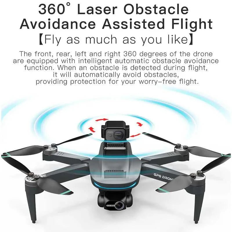 Drone GPS 8K Professional 2-Axis L200 PRO MAXHD Dual Camera 5G WIFI FPV 360° Laser Obstacle Avoidance Brushless Motor Dron The jack market .AU The jack market .AU Drones $ 176 14:29#NO-OAS