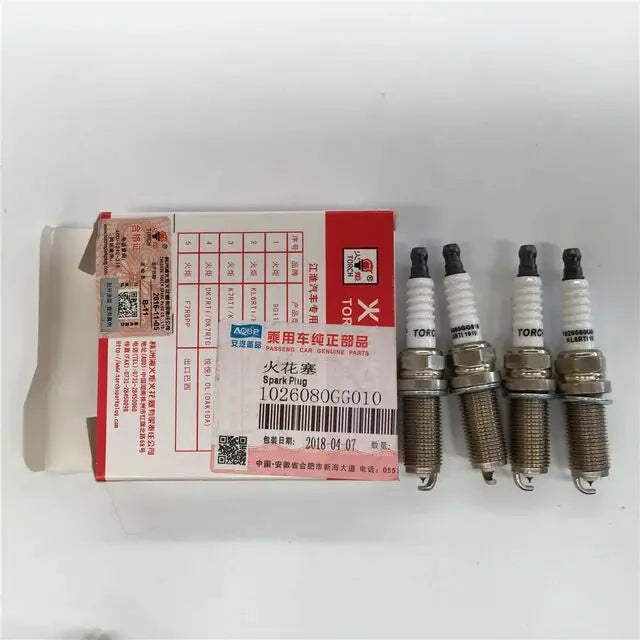 Spark Plug 1026080GG010 for JAC J2 J3 J4 J5 S3 4pcs/set