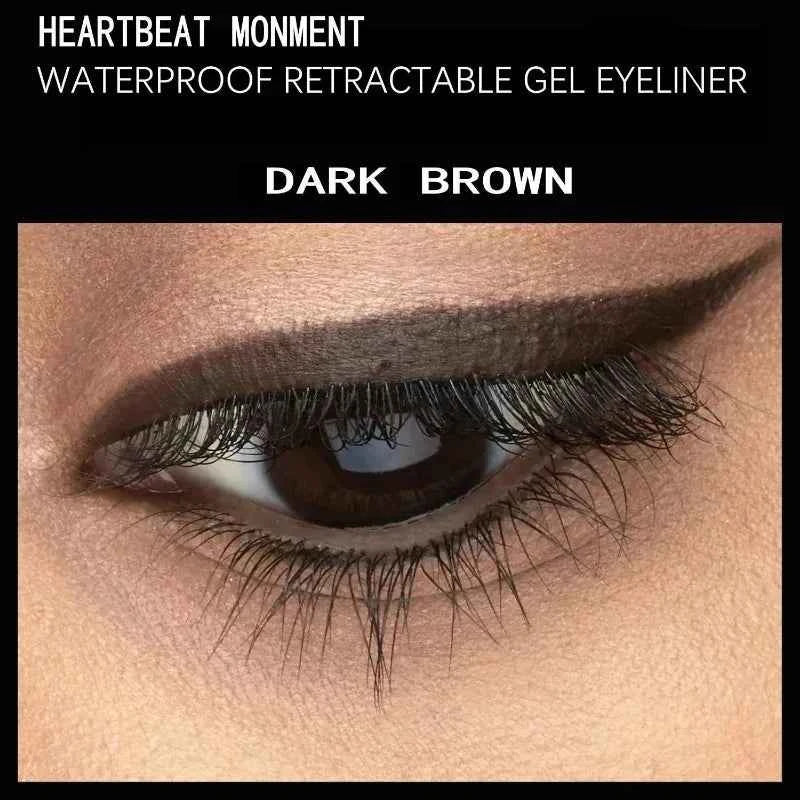 Strong Black Long-lasting Waterproof Gel Eyeliner Pencil Smooth Quick-drying Easy Color Glue Eyeliner Pen Eye Makeup Cosmetics