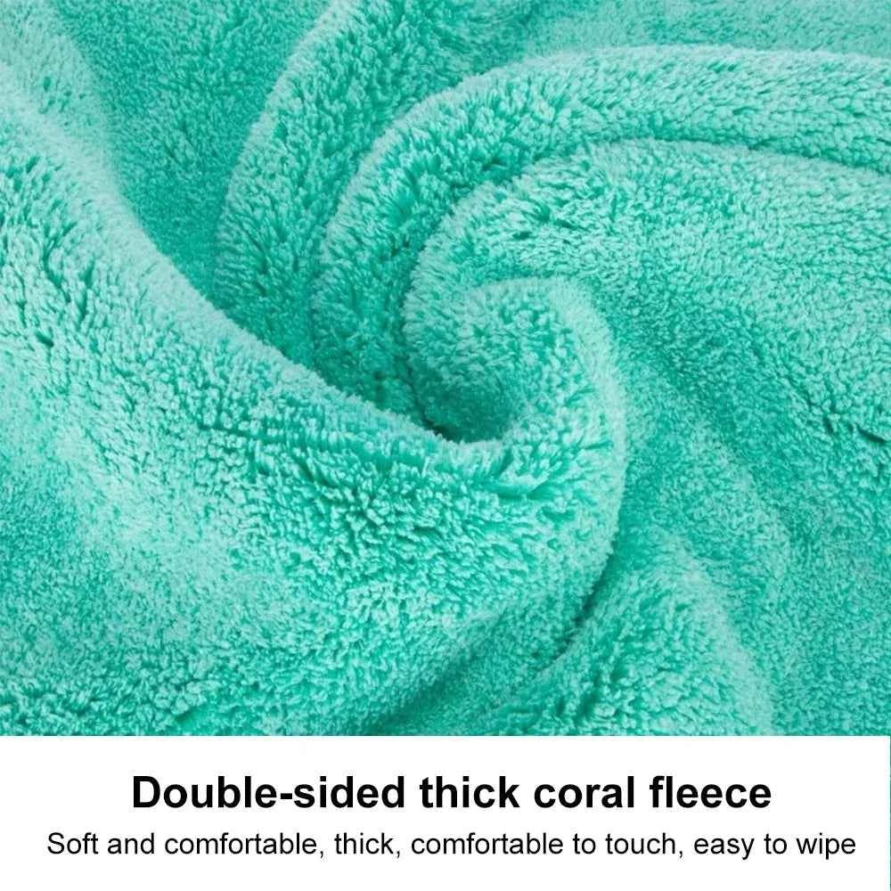 Portable 1200GSM Super Soft Premium Microfiber Drying Cltoth Ultra Absorbancy Aqua Deluxe Car Wash Towel 40x40cm