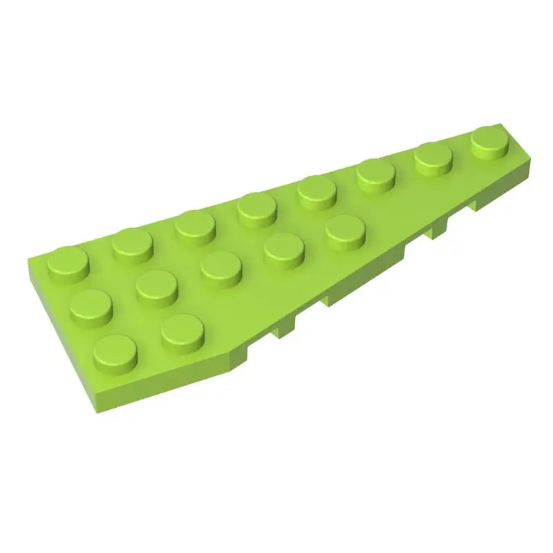 Gobricks 10PCS Parts Wedge Plate Bricks 8x3 Right Compatible with 50304 Toys Building Blocks Assembles Technical Model Adult MOC