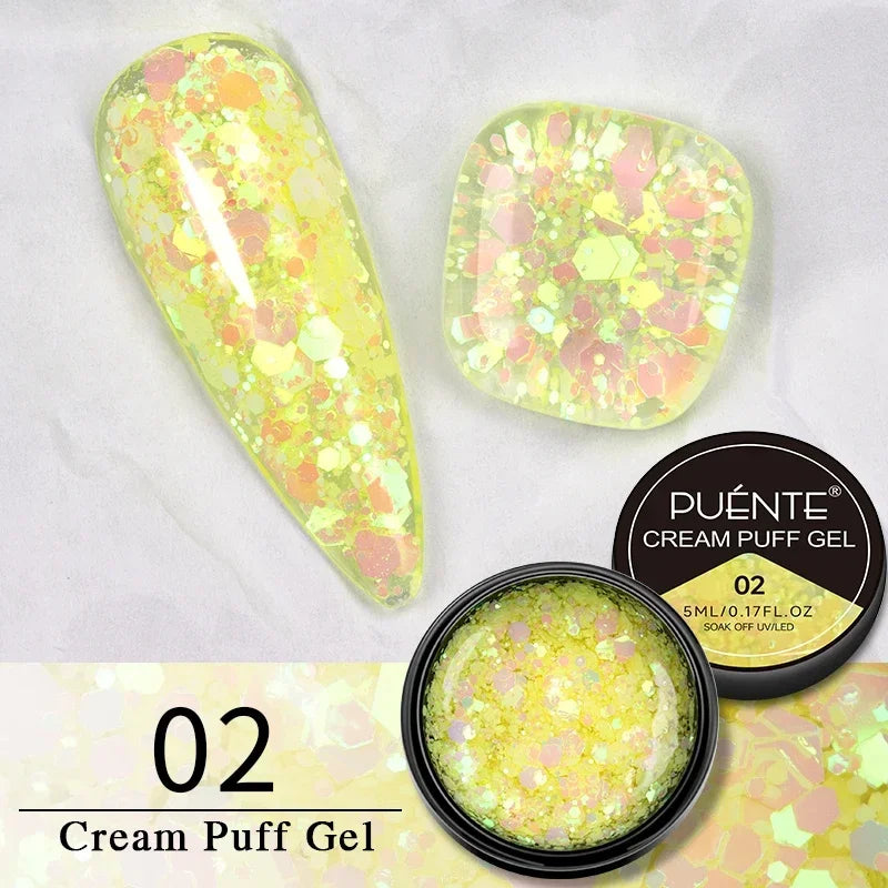 BrandName Chrome Mirror Effect Gel Polish - 5ml Golden Silvery Metallic Liner for Stunning French Nail Art