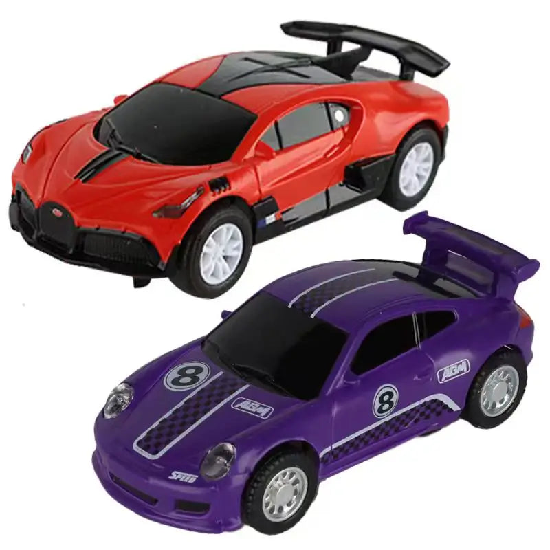 1:64 Slot Car Electric Race Track Set – 2-Pack Circuit Railway Toy