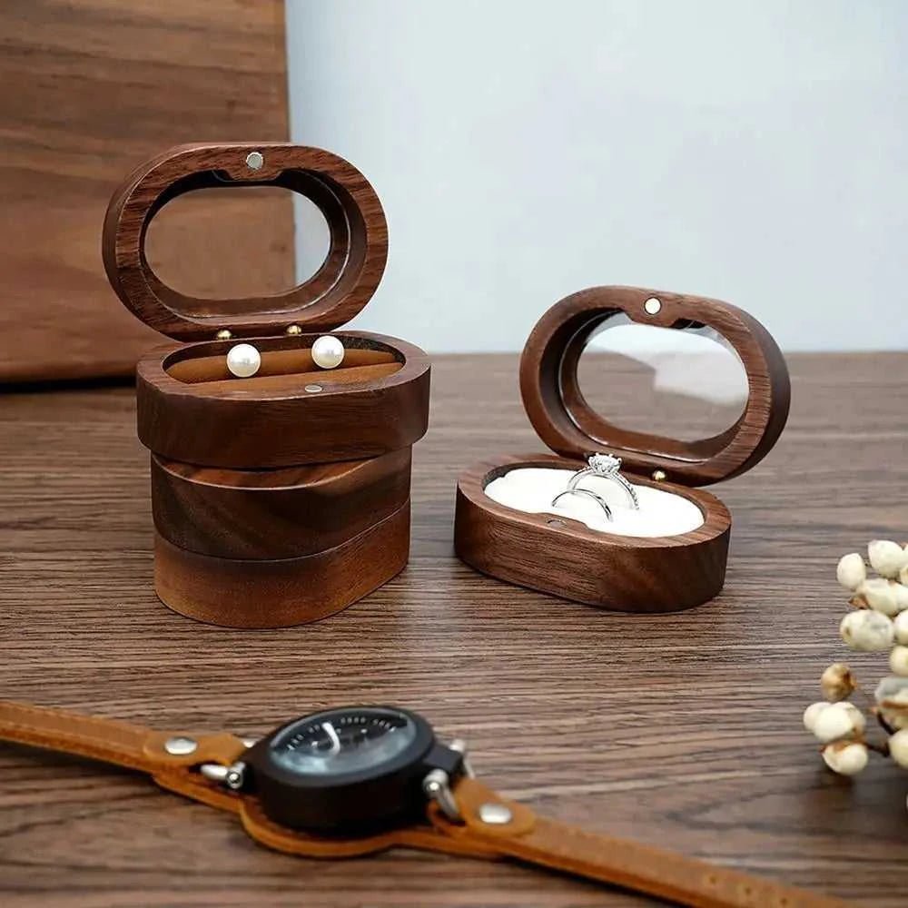 Retro Oval Wooden Jewelry Box Lover Ring Display Box Engagement Wedding Couples Ring Storage Holder Love Gift The jack market .AU The jack market .AU Jewellery & Chains $ 51 14:29#black;5:200004182#Double