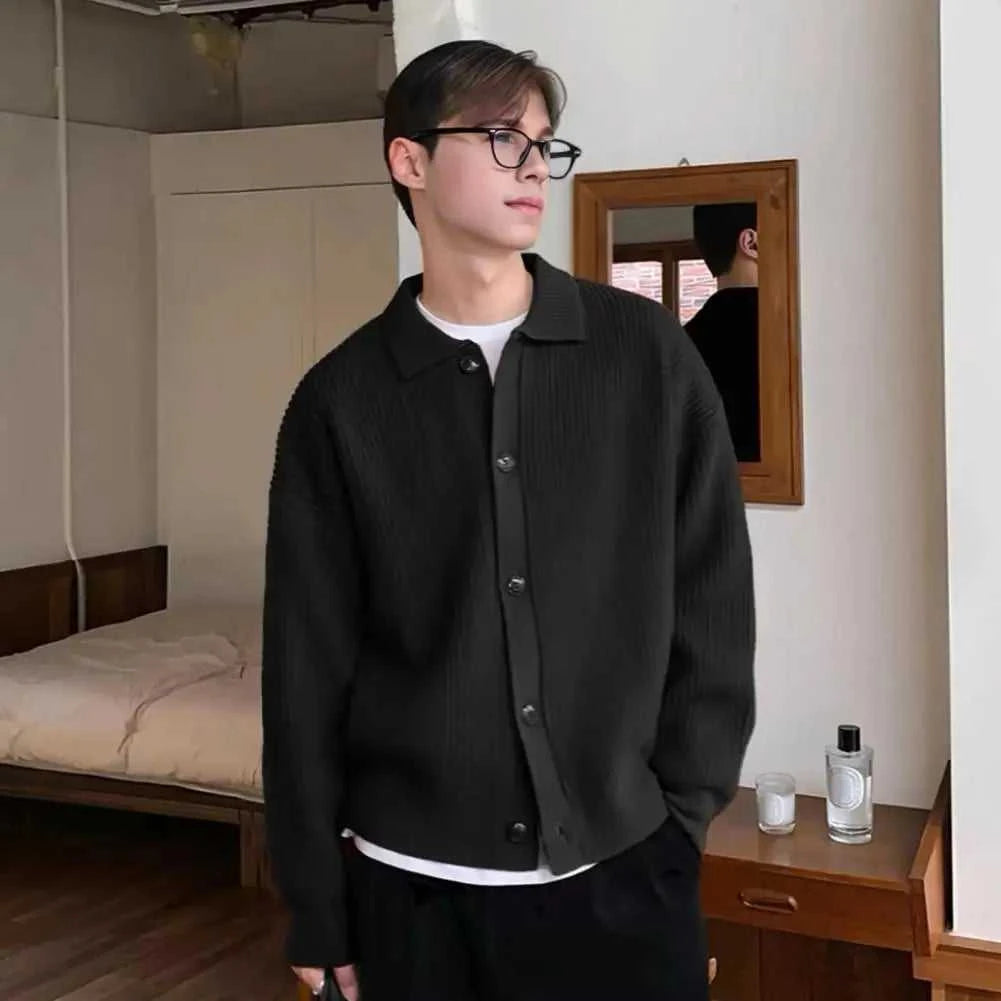 Men Sweater Coat Korean Fashion Knitted Coats Men Streetwear Slim Fit Casual Cardigan Coats The jack market .AU The jack market .AU Men Fashion $ 49 14:29#Black;5:4182