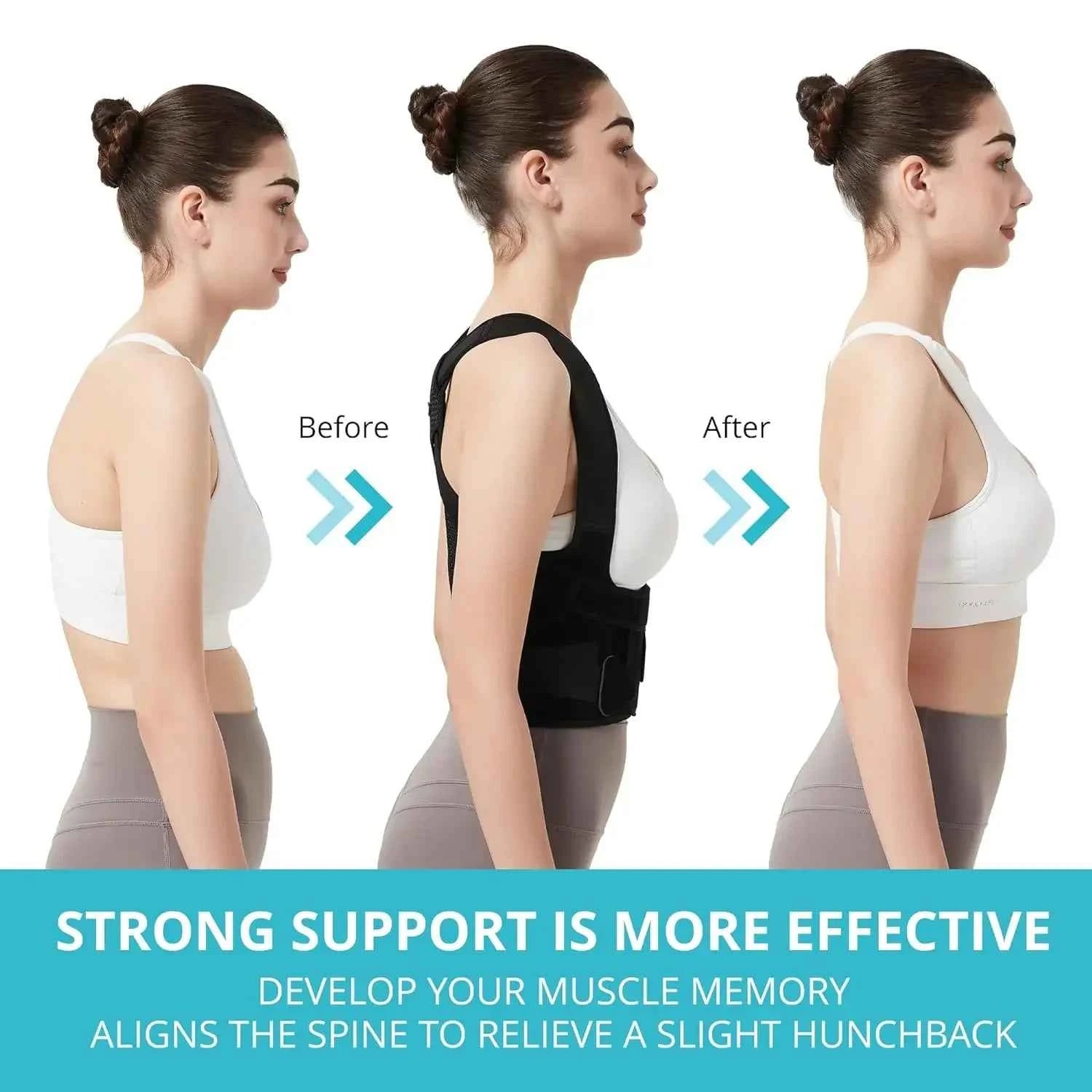 AlignPro Back Brace - Adjustable Posture Corrector for All-Day Support & Confidence