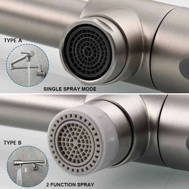 Brass Pot Filler Tap Wall Mount Foldable Kitchen Faucet Single Cold Single Hole Sink Tap Rotate Folding Spout Chrome Gold Black The jack market .AU The jack market .AU Home $ 174 14:29#Chrome Type A
