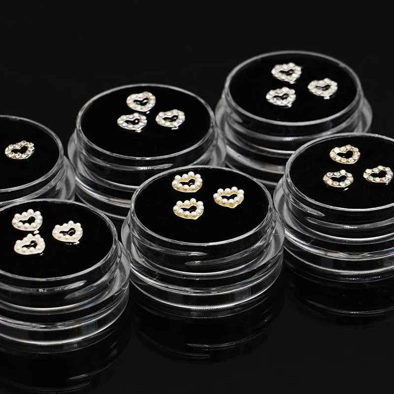 3/4pcs Dental Tooth Gems Flat Bottom Drill Crystal Rhinestone Acrylic Tooth Beauty Diamond Ornaments DIY Teeth Jewelry