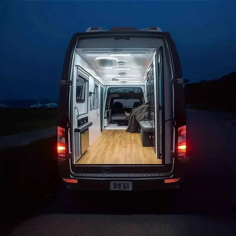 Car Reading Light COB High-brightness thin 12V/24V LED Cabin Interior Light Dome Lamp With Switch For Van Lorry Truck RV Camper