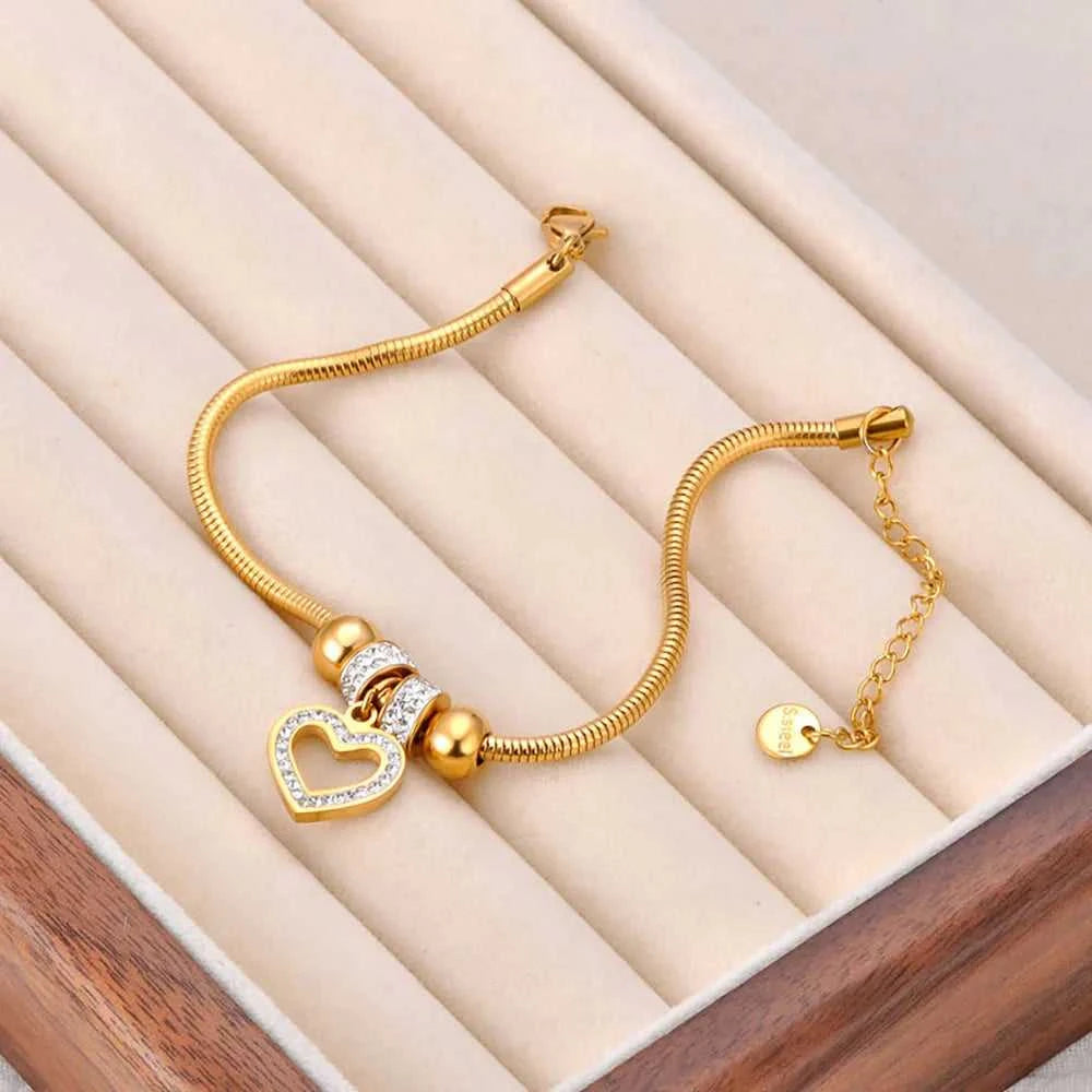 Lokaer Stainless Steel Heart Shaped Hollow Out Chain Bracelet for Women 18K Gold Plated Fashion Waterproof Daily Jewelry B25220 The jack market .AU The jack market .AU Jewellery & Chains $ 53 200001034:1433145302#B24053P-Tree