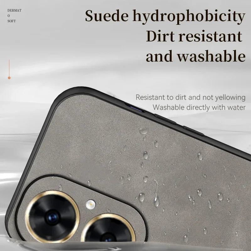 Huawei Leather Case - Soft Matte, Anti-Fingerprint, Shockproof Protection for Nova 12, 11i, 11 Pro, 10 SE, 9, 8i