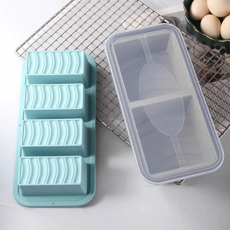Silicone Freezer Tray ,Freezing Trays with Lid for Meal Prep Silicon Soup Portion Freeze Tray Make Stock Souped Ice Cube The jack market .AU The jack market .AU $ 39 14:350853#2grid-blue