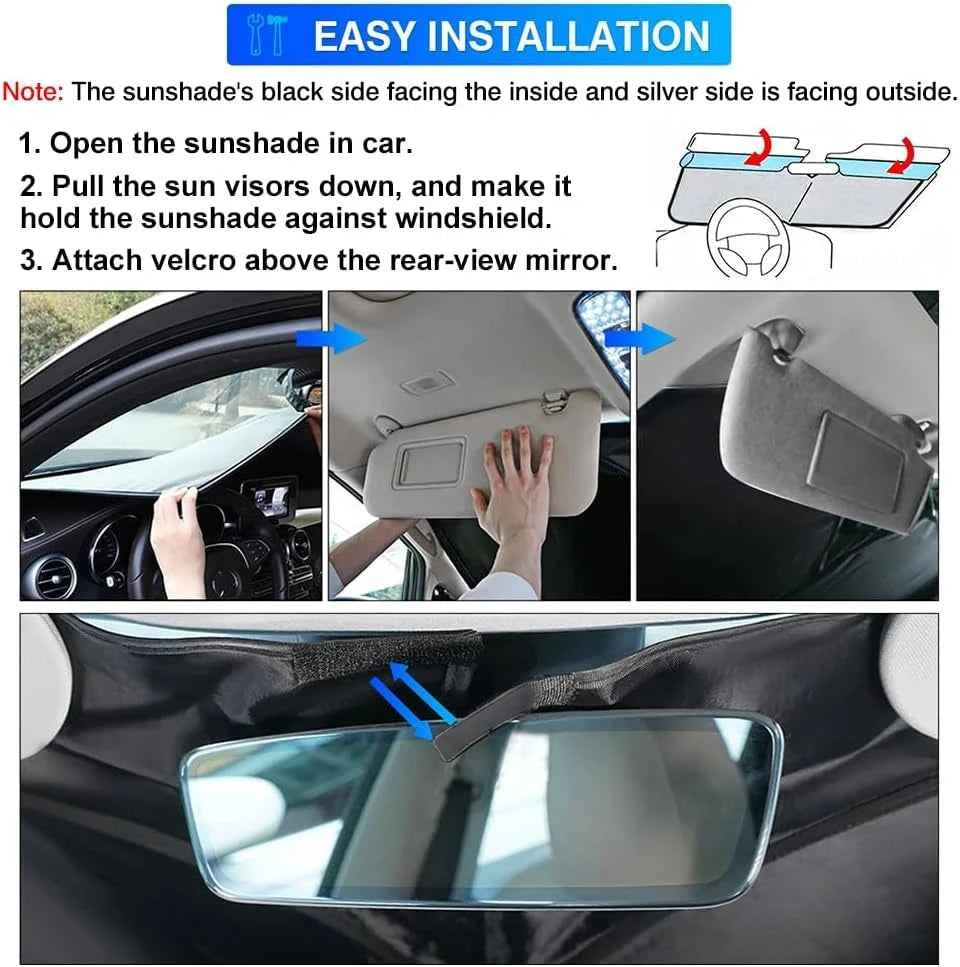 For VW Tiguan Golf Passat Jetta Touareg Car Windshield Sunshade Cover Front Window Sun Shade Visor Auto Interior  UV Protection