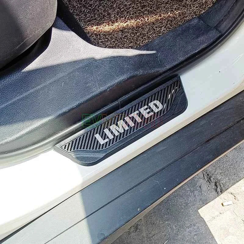 For KIA RIO 3 4 5 X LINE Accessory 2014-2025 Stainless Carbon Car Door Sill Kick Scuff Plate Guard Pedal Protector Cover Styling