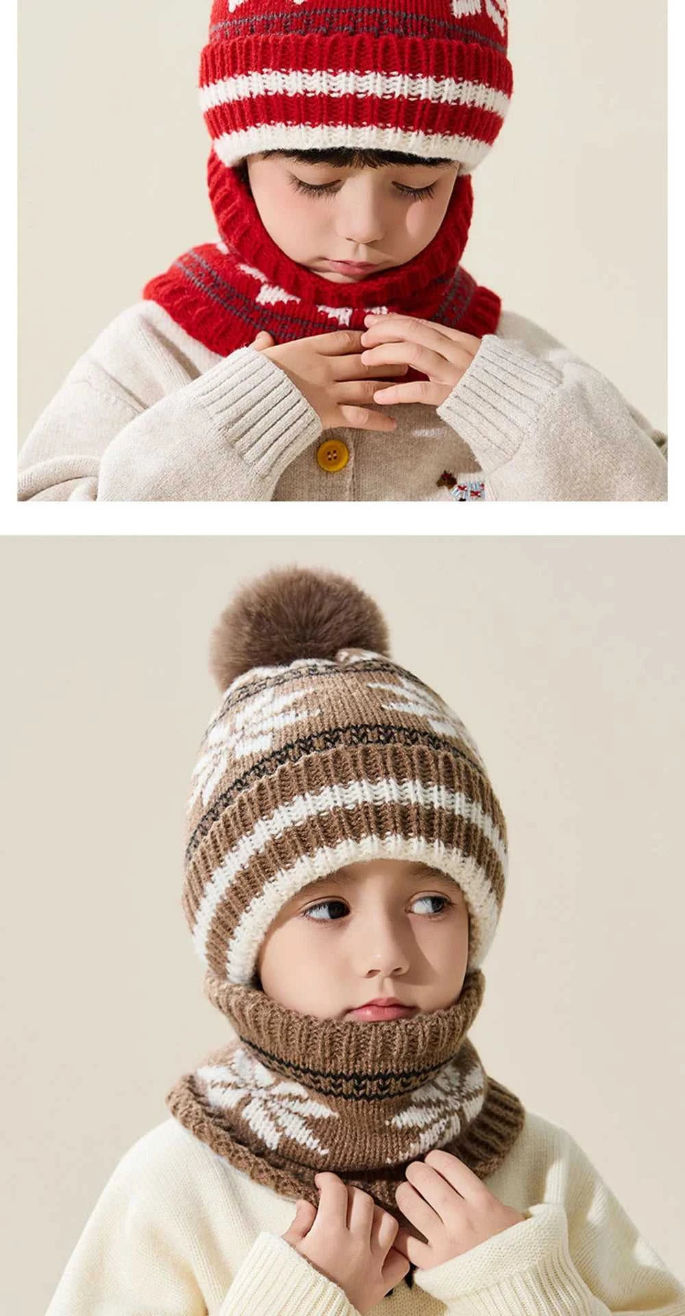 Children's Hats Autumn Winter Knit Hats Boys Girls Thick Scarves Hats Set Soft Comfortable Woolen Beanies Cap Wholesale The jack market .AU The jack market .AU Mum & Kids: Essential Products for Every Family $ 28 14:29#Black;5:200001058