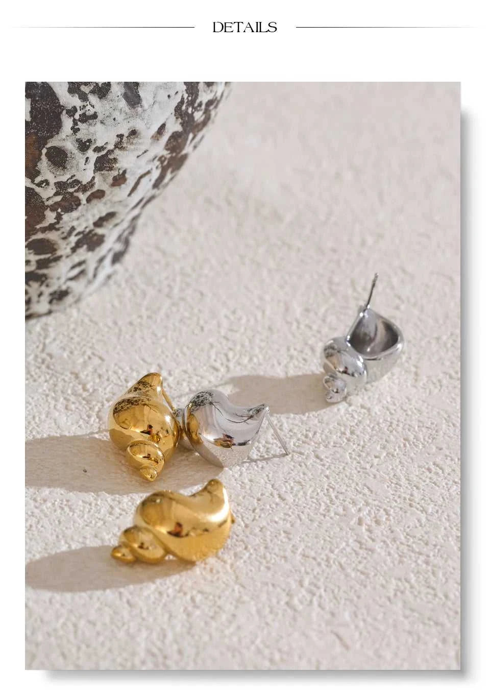 Yhpup Ocean Element Stainless Steel Metal Texture Conch Stud Earrings for Women Popular Summer Holiday Jewelry Bijoux Femme The jack market .AU The jack market .AU Jewellery & Chains $ 53 200001034:361181#YH5129A Platinum