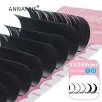 ANNAFRIS Premium Mink Eyelash Extensions - 5 Cases, 16 Rows, C/DD Curl for Stunning, Natural Volume