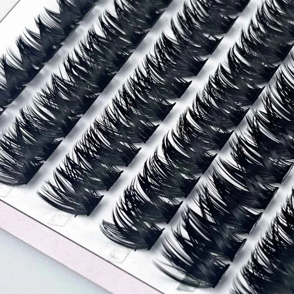Mink False Eyelashes by [Brand Name] - 3D Volume Cluster Lashes, 30D-80D, Natural Look, Perfect for Stunning Makeup