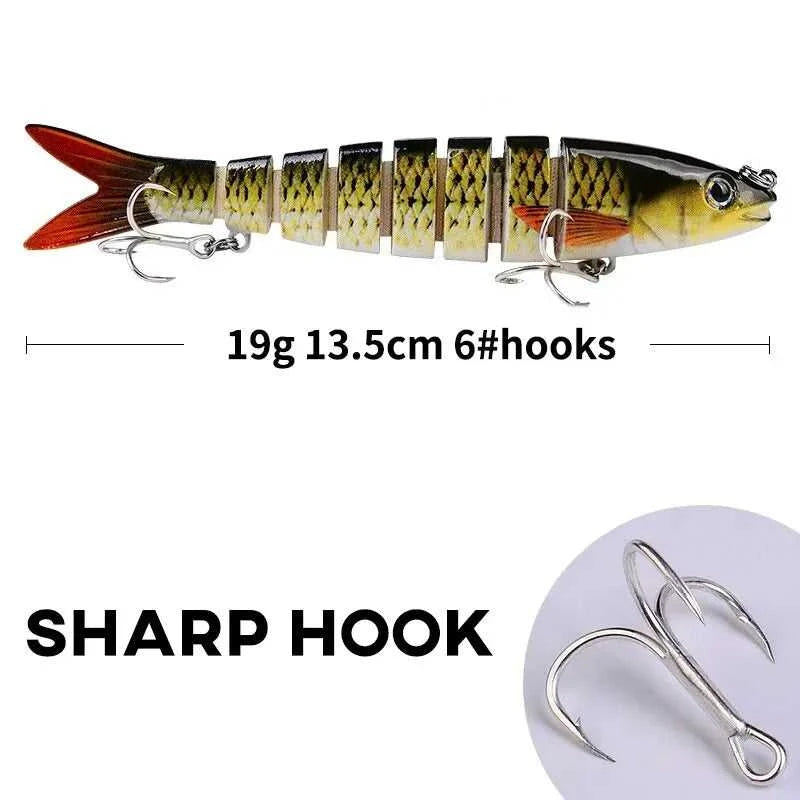 Multi Section Lure Bait Fish 13.5cm 19g Artificial Fishing Hard Bait For Dogfish Pike Perch Fake Swimbait Sea Fishing Pesca The jack market .AU The jack market .AU Fishing Gear $ 21 14:29#color 2