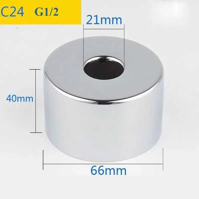2PCS Stainless Steel Water Pipe Connector G1/2 Faucet Decorative Cover Heighten Panel Shower Kitchen Tap Accessories The jack market .AU The jack market .AU Home $ 60 14:175#C7-2pcs