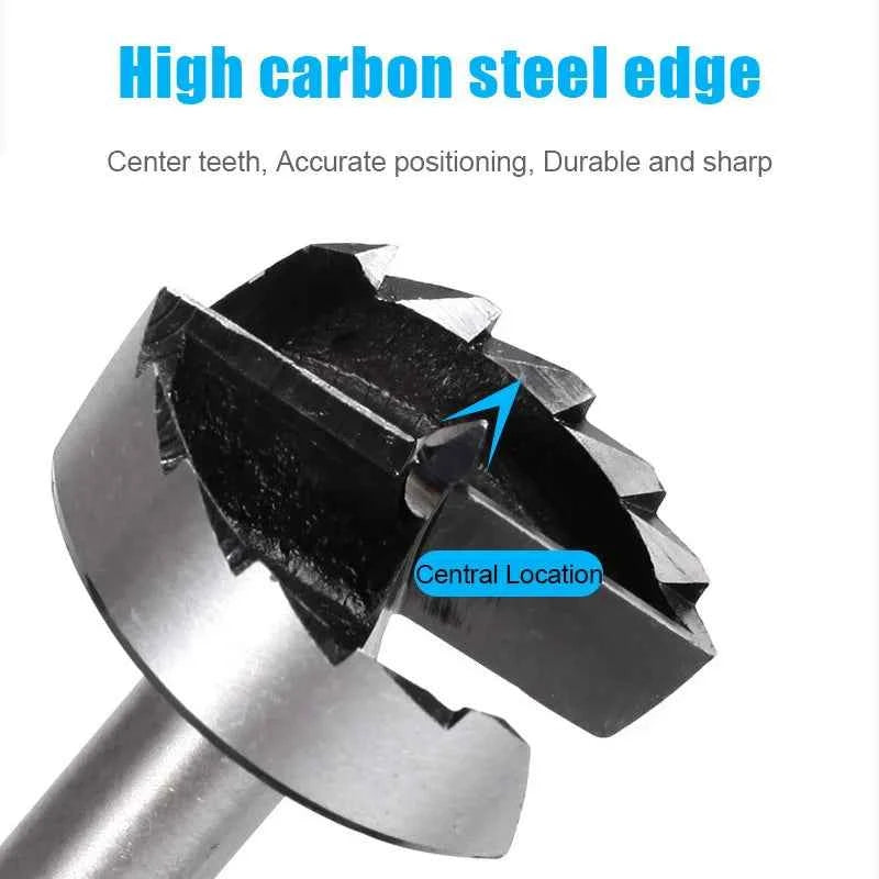 Multi-tooth Boring Drill Bits Set – Self-Centering Hole Saw for Precise Woodworking – 15/20/25/30/35/54mm Sizes