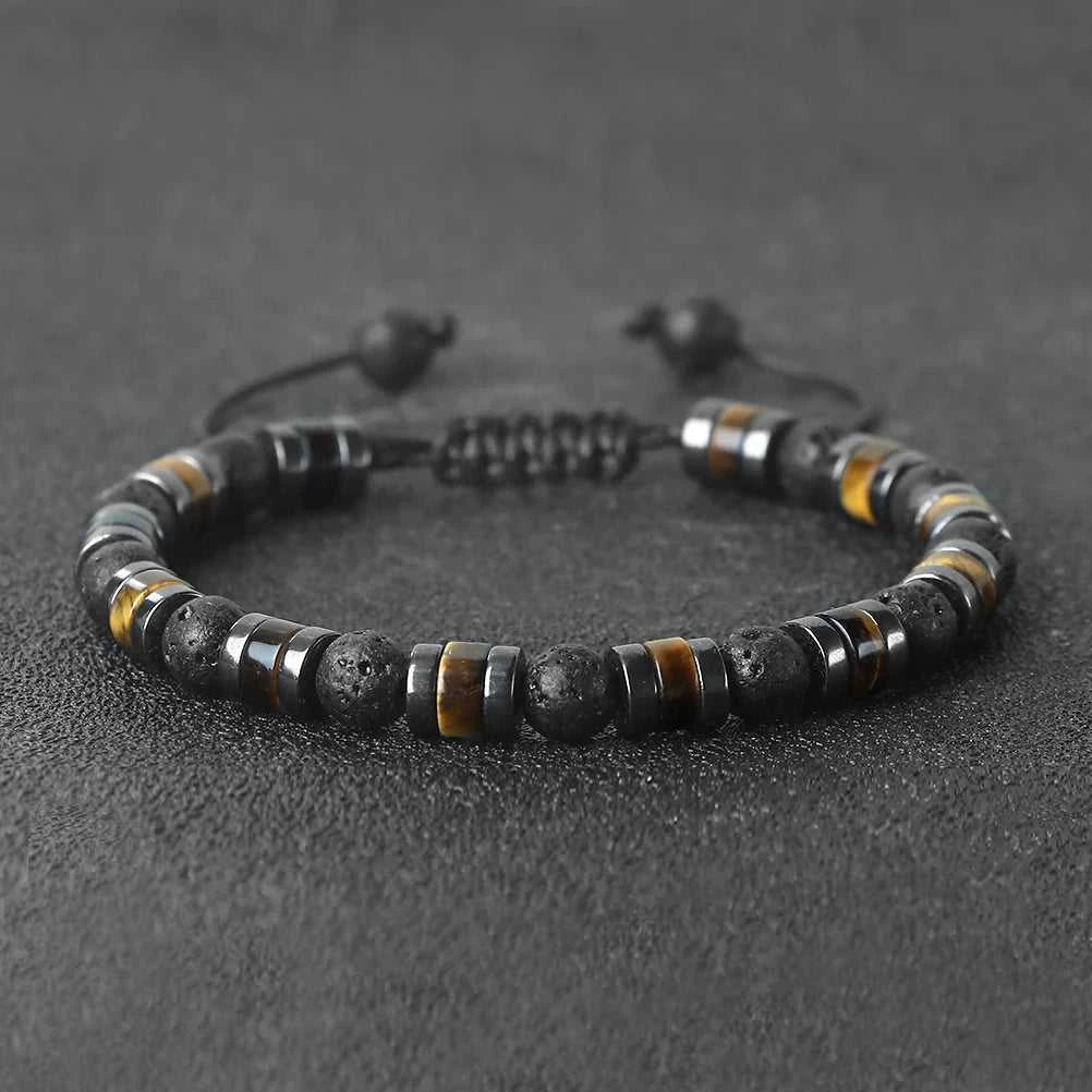 Fashion Hematite Tiger Eye Stone Bracelets Men Natural Matte Black Lave Stone Bangles Women Health Protection Soul Jewelry Gifts The jack market .AU The jack market .AU Jewellery & Chains $ 52 200001034:6145#Bright Black;200007763:201336100