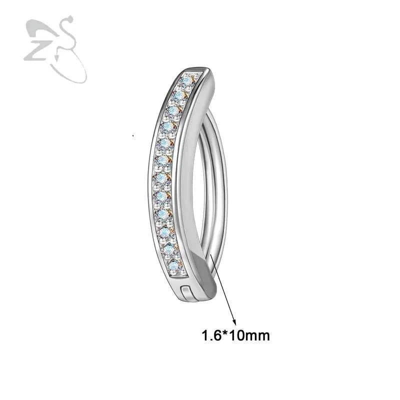 ZS 1PC 925 Sterling Silver Navel Ring Reverse Curved Belly Button Clicker Minimalist Belly Piercing Zircon Navel Piercing 14/16G The jack market .AU The jack market .AU Jewellery & Chains $ 55 200001033:200003762#style2 1.6x10mm