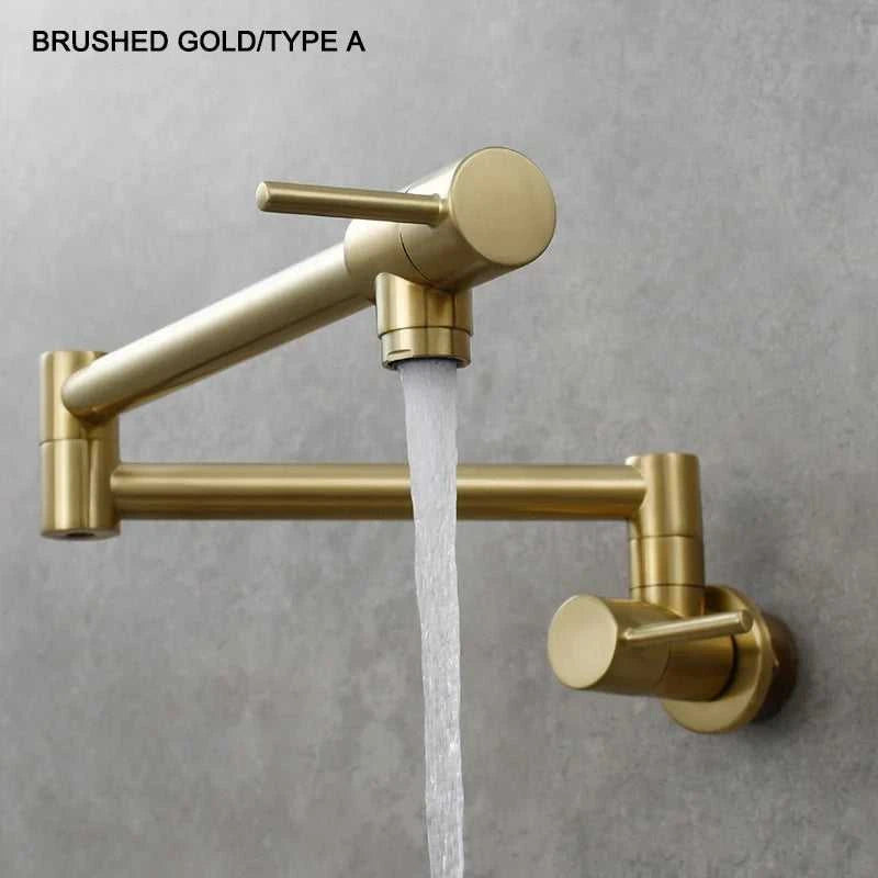 Brass Pot Filler Tap Wall Mount Foldable Kitchen Faucet Single Cold Single Hole Sink Tap Rotate Folding Spout Chrome Gold Black The jack market .AU The jack market .AU Home $ 174 14:29#Chrome Type A